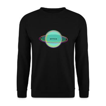 space - Unisex Pullover - Schwarz - Vorne - Alina (178cm) & Michal (187cm)