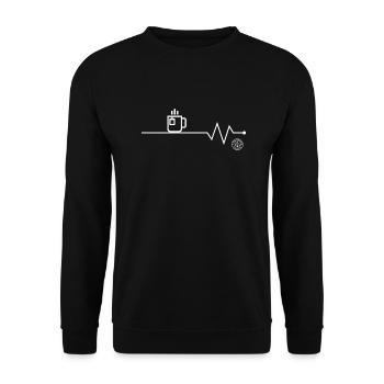 Thé - Sweat-shirt Unisexe - noir - Devant - Alina (178cm) & Michal (187cm)
