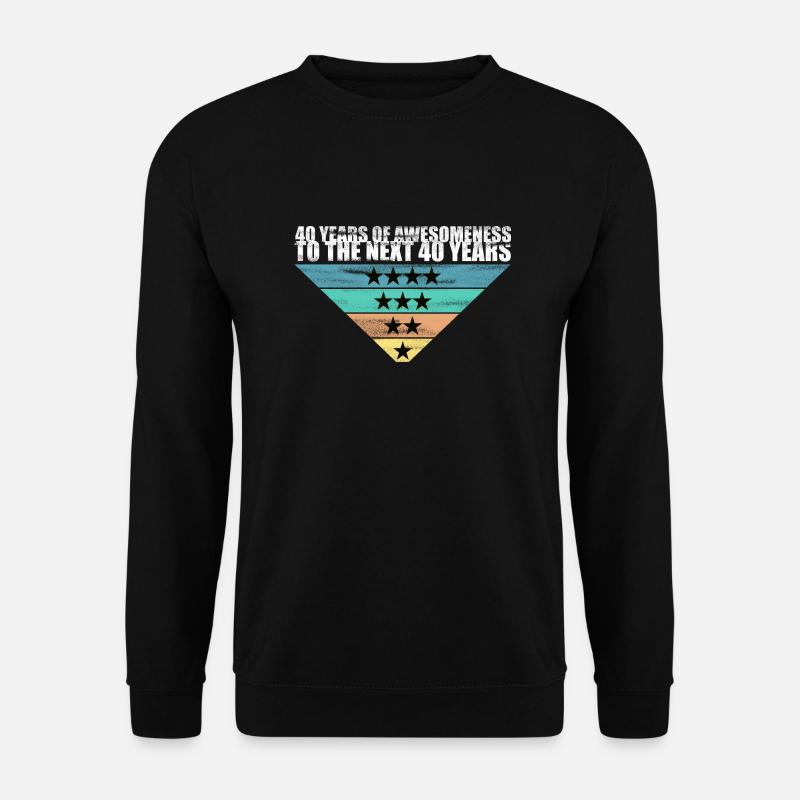 40 Years of Awesomeness - Unisex Pullover - Schwarz