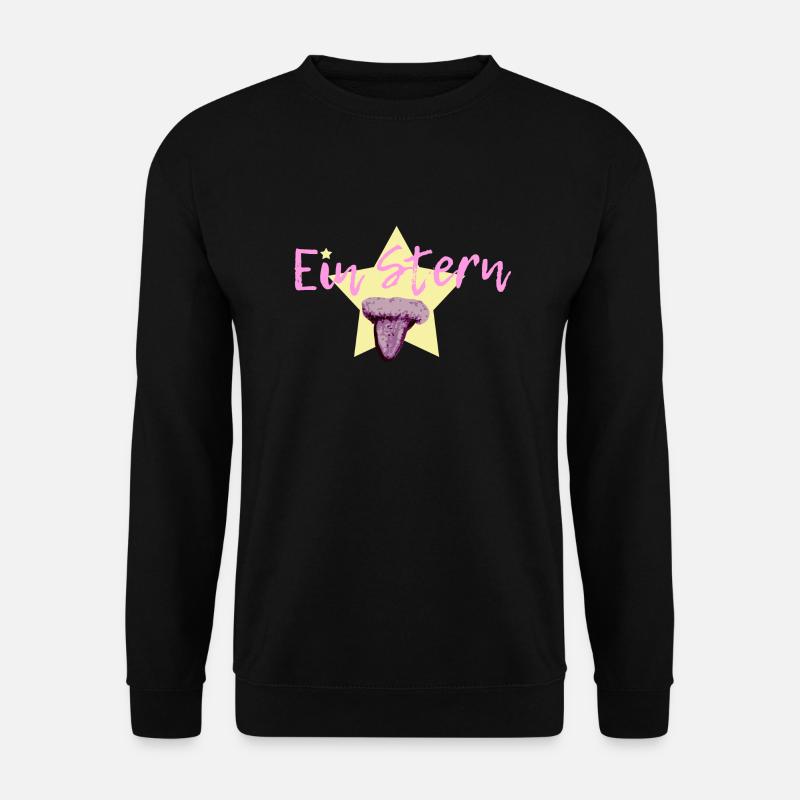 Ein Stern in violett - Unisex Pullover - Schwarz