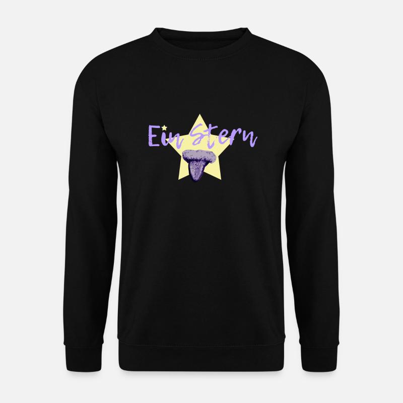 Ein Stern in lila - Unisex Pullover - Schwarz