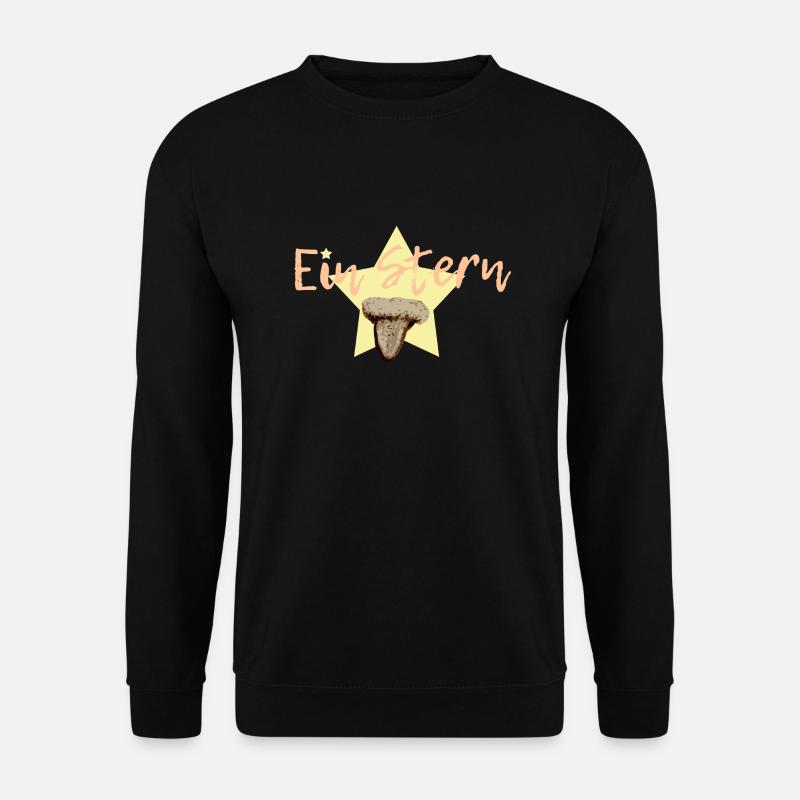 A star in orange - Unisex Sweatshirt - black