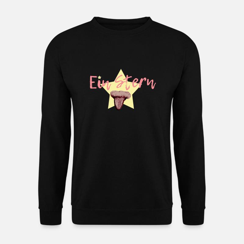 Ein Stern in rot - Unisex Pullover - Schwarz