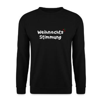 Weihnachten Weihnachtsstimmung Konfetti Geschenk - Unisex Pullover - Schwarz - Vorne - Alina (178cm) & Michal (187cm)