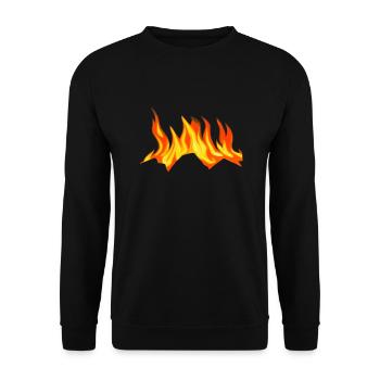 Feu de camp Camping Nature Feu de forêt Extérieur Tente 4 - Sweat-shirt Unisexe - noir - Devant - Alina (178cm) & Michal (187cm)