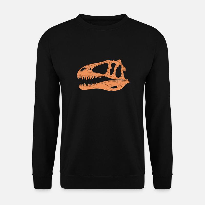 Acrocanthosaurus Fossilschädel - Unisex Pullover - Schwarz