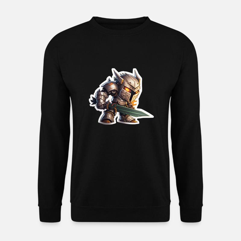 Böser Roboter Ritter - Unisex Pullover - Schwarz