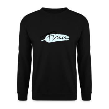 Finn - Unisex Pullover - Schwarz - Vorne - Alina (178cm) & Michal (187cm)