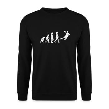 Handball player Handball fan Handball team Handball - Unisex Sweatshirt - black - Front - Alina (178cm) & Michal (187cm)