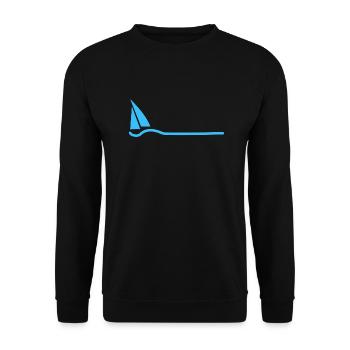 Segeln Segelboot - Unisex Pullover - Schwarz - Vorne - Alina (178cm) & Michal (187cm)