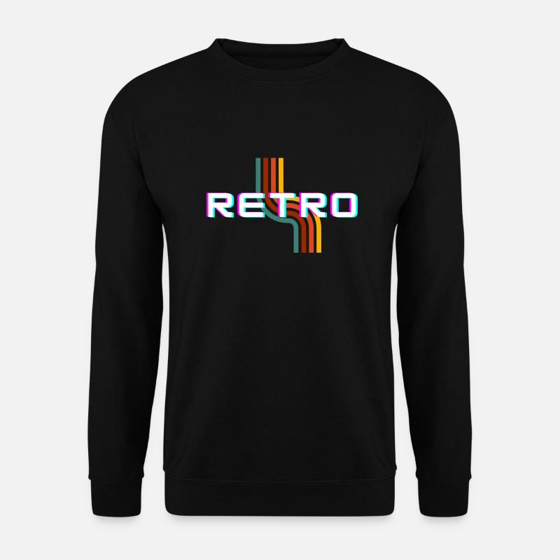 Retro - Unisex Pullover - Schwarz