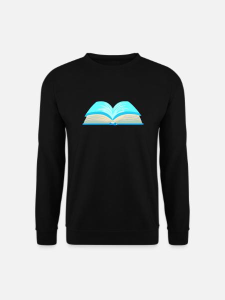 Buch Lesen Geschenk Leser Buchliebhaber Bücher - Unisex Pullover - Schwarz