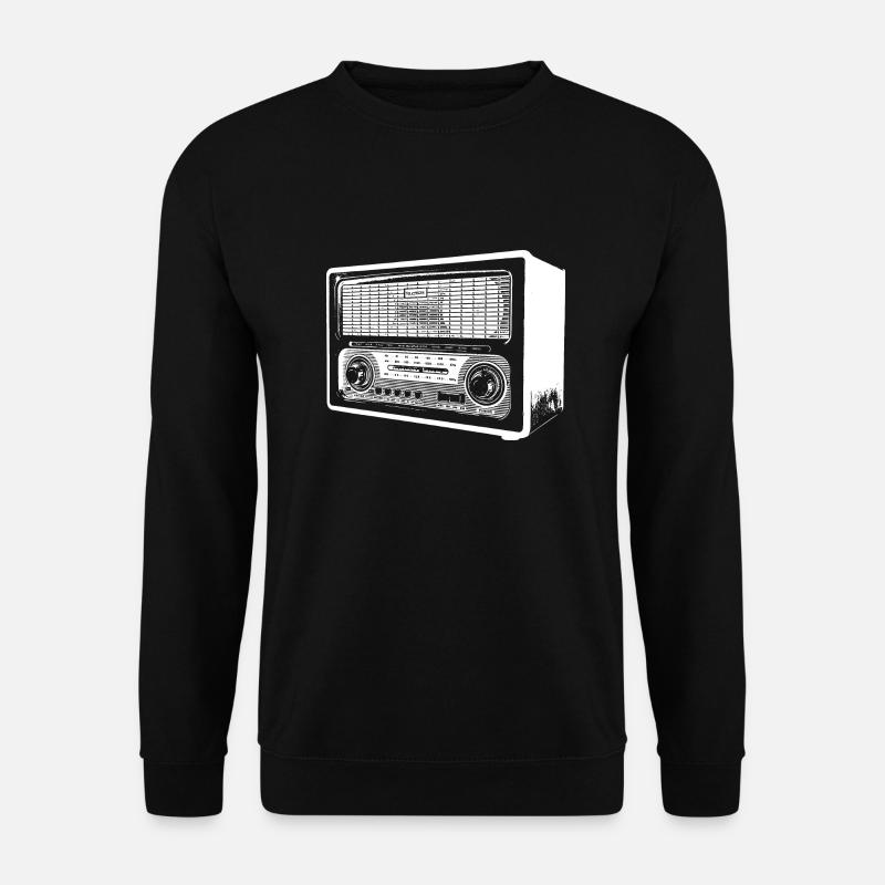Retro Radio - Unisex Pullover - Schwarz