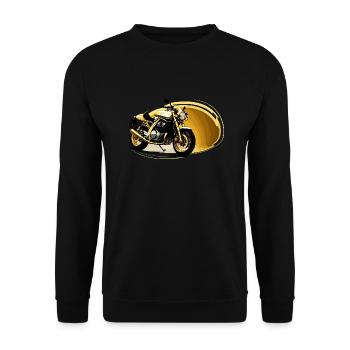 Golden Bike - Unisex Sweatshirt - black - Front - Alina (178cm) & Michal (187cm)