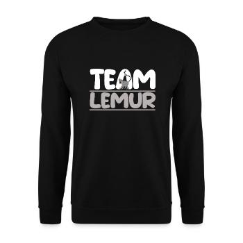 Lemur - Unisex Pullover - Schwarz - Vorne - Alina (178cm) & Michal (187cm)