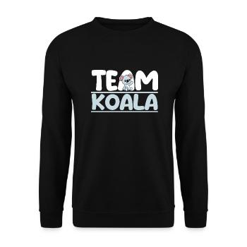 Koala Ours Koala - Sweat-shirt Unisexe - noir - Devant - Alina (178cm) & Michal (187cm)