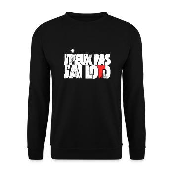 J peux pas j ai Loto - Sweat-shirt Unisexe - noir - Devant - Alina (178cm) & Michal (187cm)