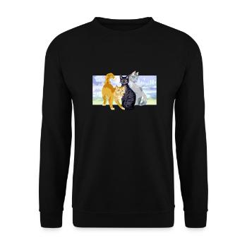 Rootspring Shadowsight Bristlefrost Cats Beautiful - Unisex Sweatshirt - black - Front - Alina (178cm) & Michal (187cm)