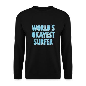 Le surfeur le plus correct du monde - Sweat-shirt Unisexe - noir - Devant - Alina (178cm) & Michal (187cm)
