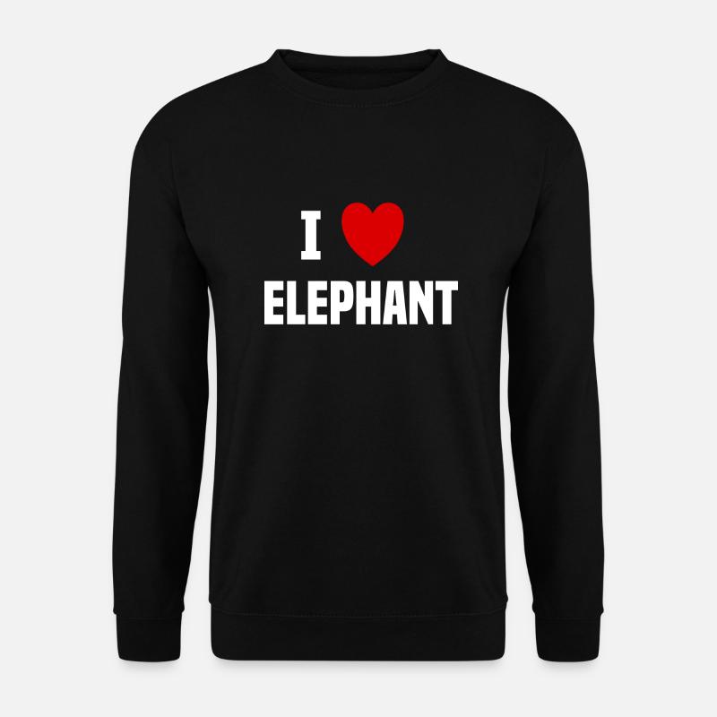 I love Elephant - Unisex Sweatshirt - black