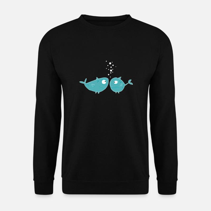 Fische - Unisex Pullover - Schwarz