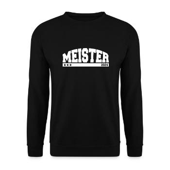 Meister 2024 - Unisex Pullover - Schwarz - Vorne - Alina (178cm) & Michal (187cm)