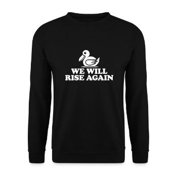 Dodo Bird Design - Nous nous relèverons - Sweat-shirt Unisexe - noir - Devant - Alina (178cm) & Michal (187cm)