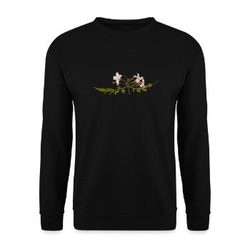 Fleur de jasmin - Sweat-shirt Unisexe - noir - Devant - Alina (178cm) & Michal (187cm)