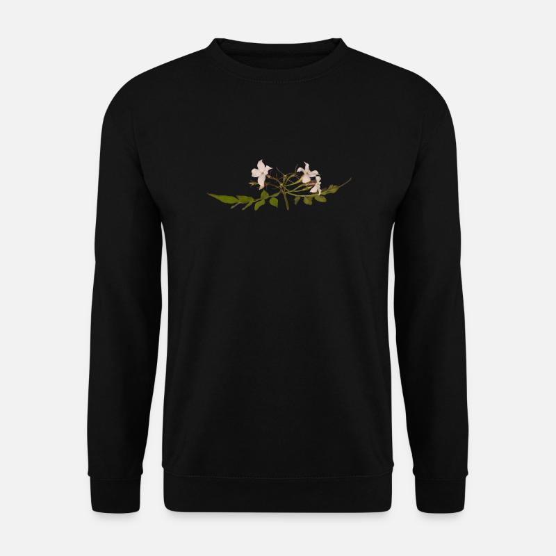 Jasminblüte - Unisex Pullover - Schwarz