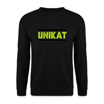 Unique - Unisex Sweatshirt - black - Front - Alina (178cm) & Michal (187cm)