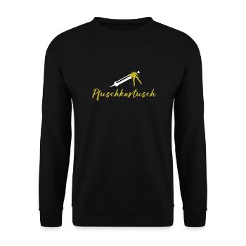 Pfuschkartusch - Unisex Pullover - Schwarz - Vorne - Alina (178cm) & Michal (187cm)