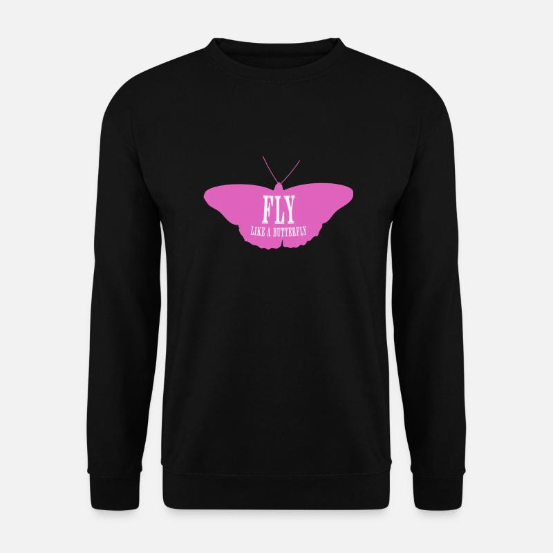 FLY Like a Butterfly - Unisex Pullover - Schwarz
