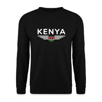 Nairobi Design for Kenya Lovers - Unisex Sweatshirt - black - Front - Alina (178cm) & Michal (187cm)