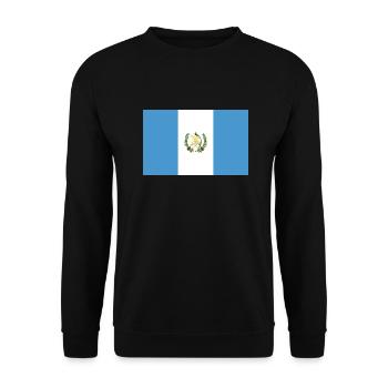 Guatemala - Unisex Sweatshirt - black - Front - Alina (178cm) & Michal (187cm)