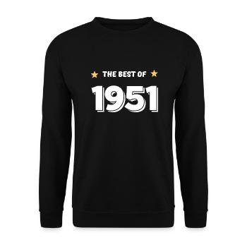 Das Beste von 1951 - Unisex Pullover - Schwarz - Vorne - Alina (178cm) & Michal (187cm)