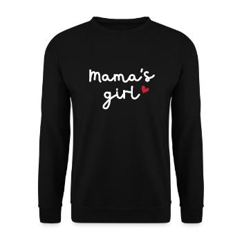 Mamas Mädchen - Unisex Pullover - Schwarz - Vorne - Alina (178cm) & Michal (187cm)