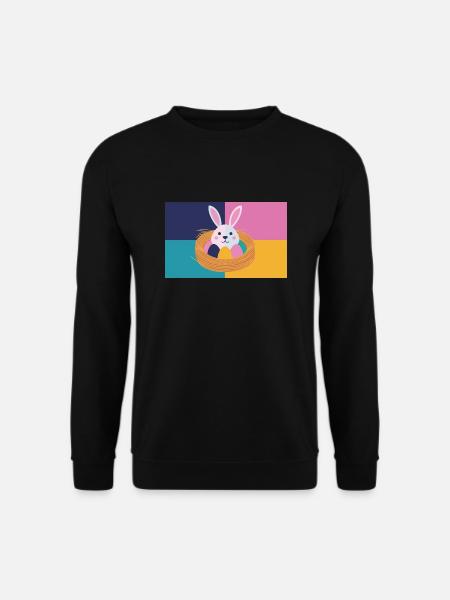 Osterhase No.05 - Unisex Pullover - Schwarz