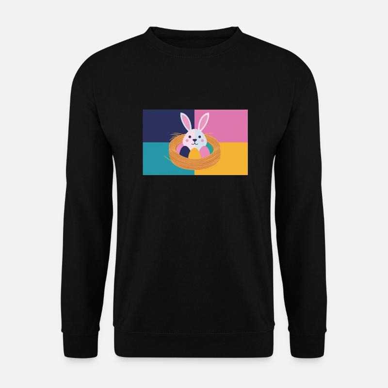 Osterhase No.05 - Unisex Pullover - Schwarz