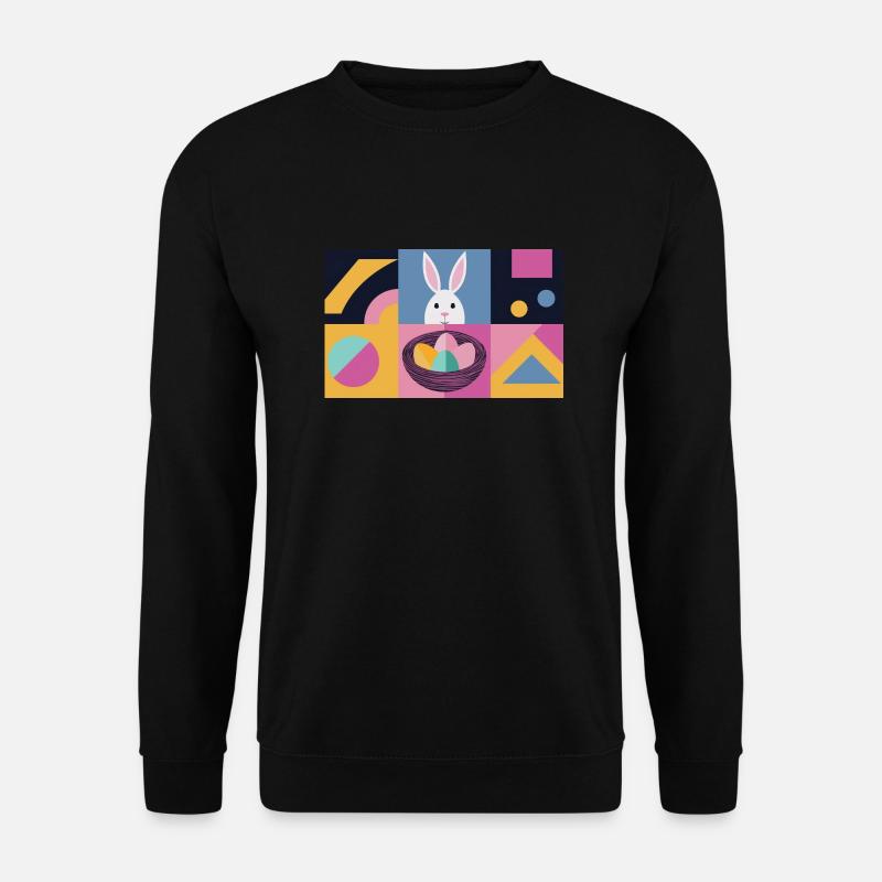 Osterhase No.04 - Unisex Pullover - Schwarz