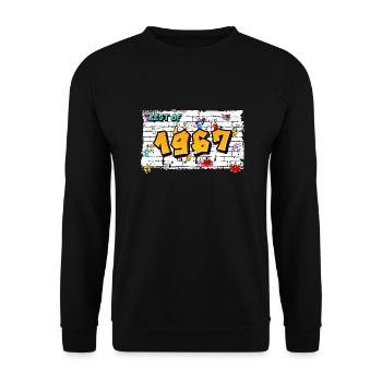 Classic Rebel 1967 Graffiti – 58 ans d’Iconic - Sweat-shirt Unisexe - noir - Devant - Alina (178cm) & Michal (187cm)