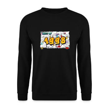Graffiti audacieux de 1998 – 27 ans de Street Edge - Sweat-shirt Unisexe - noir - Devant - Alina (178cm) & Michal (187cm)