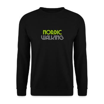 Nordic Walking - Sport - Endurance - Walking - Unisex Sweatshirt - black - Front - Alina (178cm) & Michal (187cm)