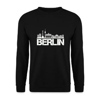 Horizon de Berlin - Sweat-shirt Unisexe - noir - Devant - Alina (178cm) & Michal (187cm)