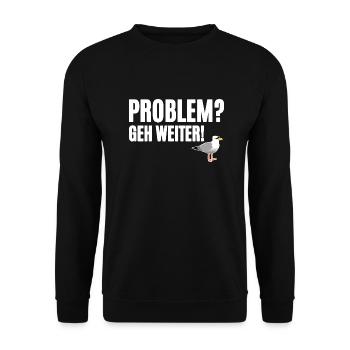 Hamburger Kiez Spruch - Unisex Pullover - Schwarz - Vorne - Alina (178cm) & Michal (187cm)