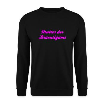 Mère du T-shirt marié par le chef - Sweat-shirt Unisexe - noir - Devant - Alina (178cm) & Michal (187cm)