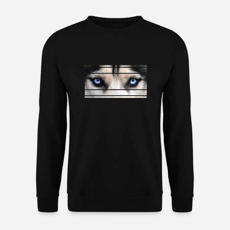 Husky Augen - Unisex Pullover - Schwarz