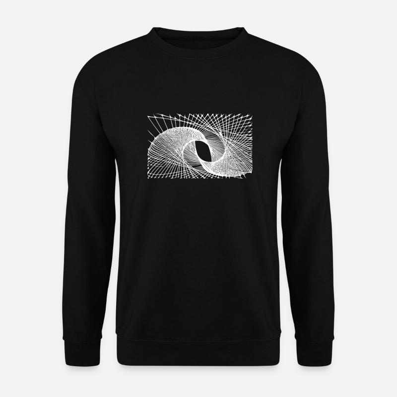 Geometrische Linien - Unisex Pullover - Schwarz