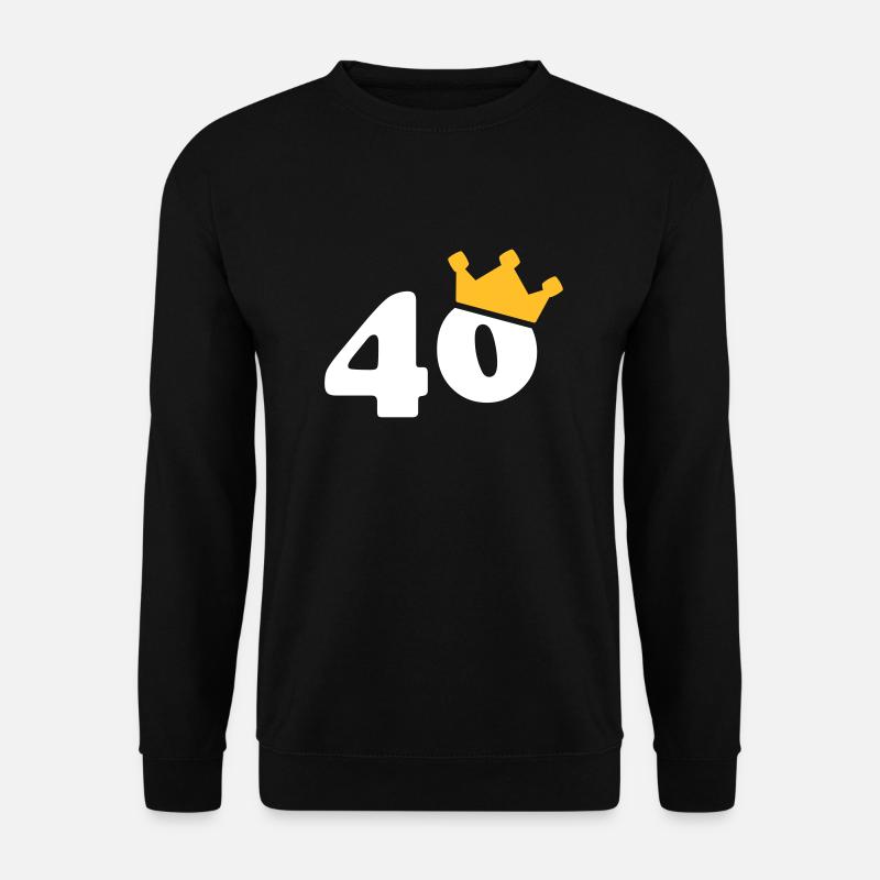 40 couronne 40 anniversaire 40 ans - Sweat-shirt Unisexe - noir
