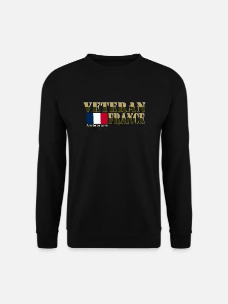 Vétérans France - Sweat-shirt Unisexe - noir