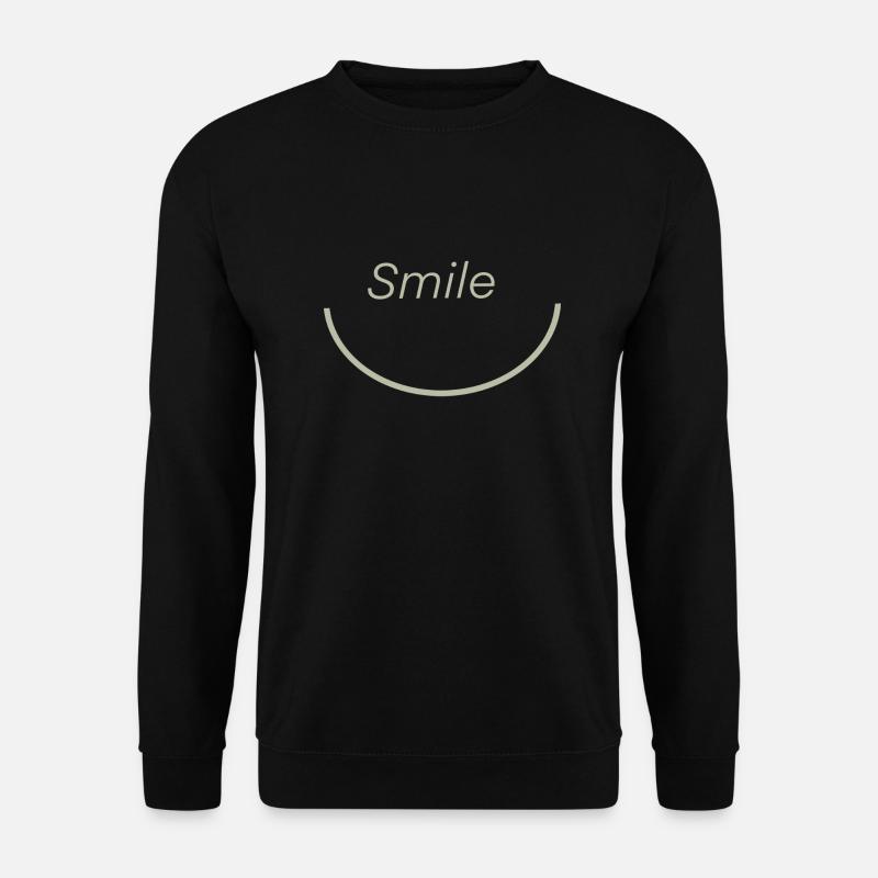 smile - Unisex Pullover - Schwarz